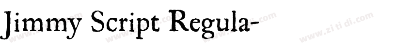 Jimmy Script Regula字体转换